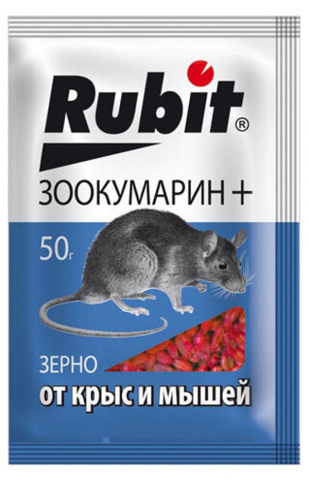 

Средство от грызунов Rubit Зоокумарин+ зерно, 50 г