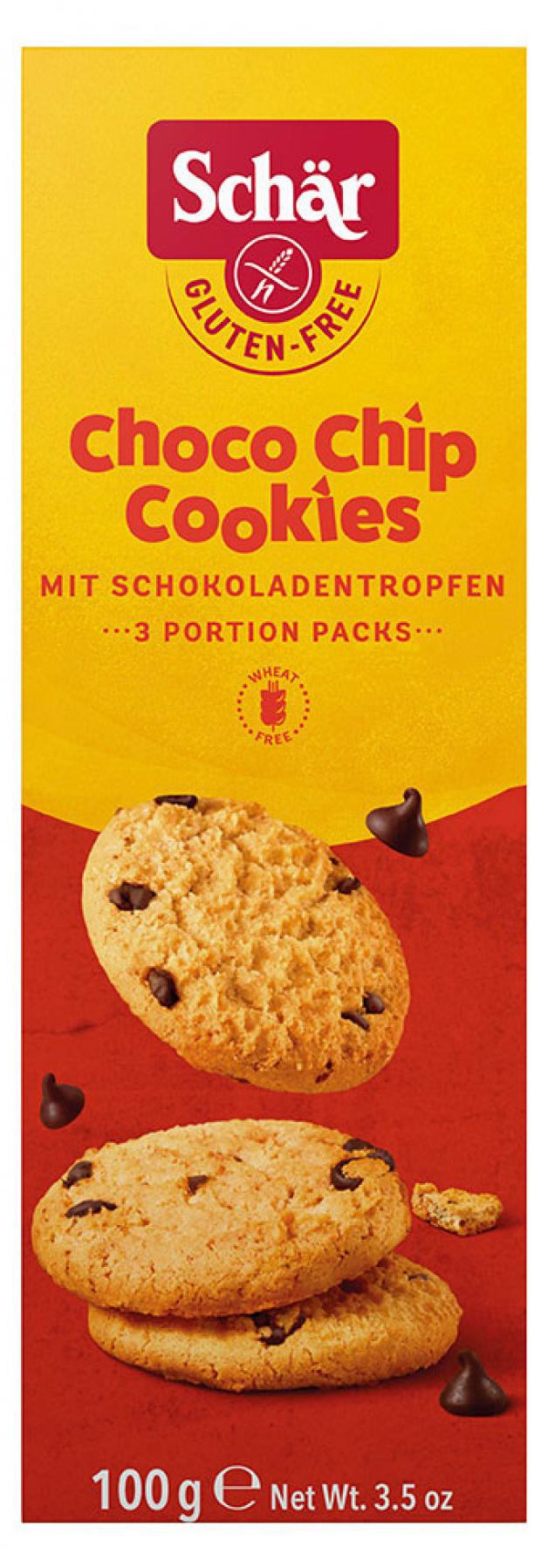 

Печенье Schar Choco Chip Cookie с кусочками шоколада, 100 г