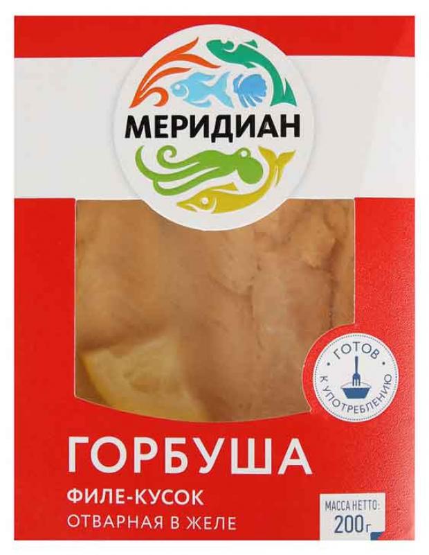 Горбуша Меридиан отварная в желе, 200 г коктейль из морепродуктов меридиан в желе 200 г