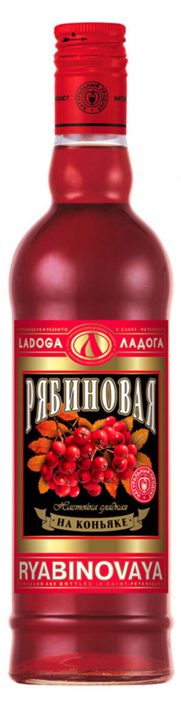 Настойка Ладога рябиновая на коньяке Россия, 0,5 л