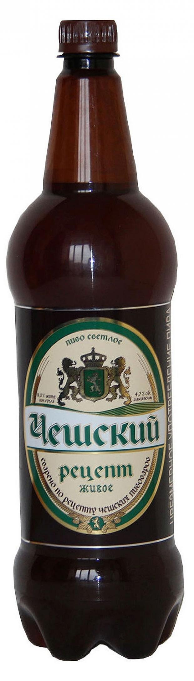 

Пиво Липецкпиво Чешский рецепт живое 4,7%, 1,3 л