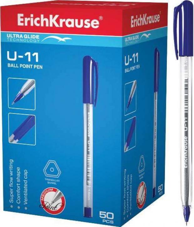 

Ручка шариковая ErichKrause Ultra Glide Technology U-11 синяя