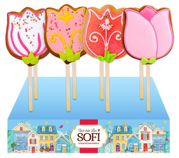 

Пряник Пекарня Sofi Тюльпан на палочке, 50 г