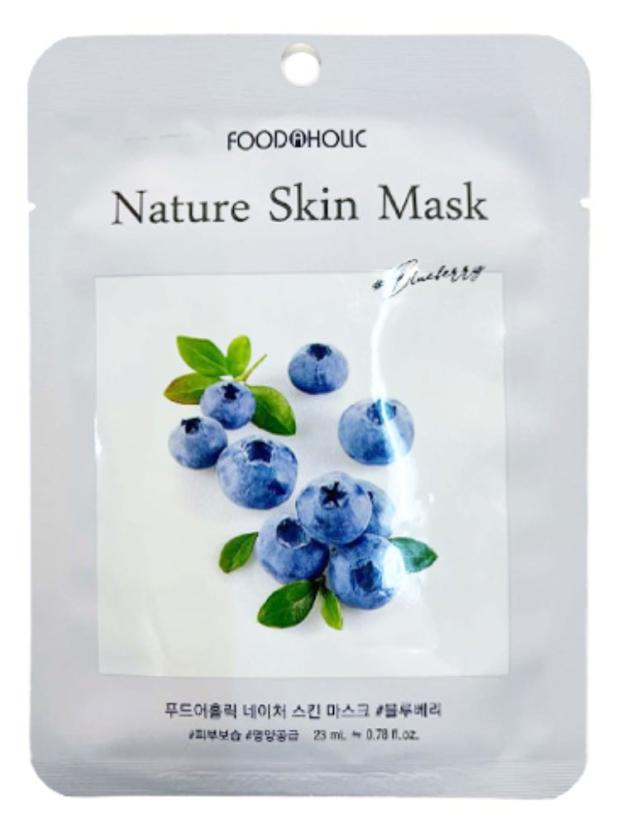 

Маска тканевая для лица FoodaHolic Nature Skin с экстрактом голубики, 23 мл
