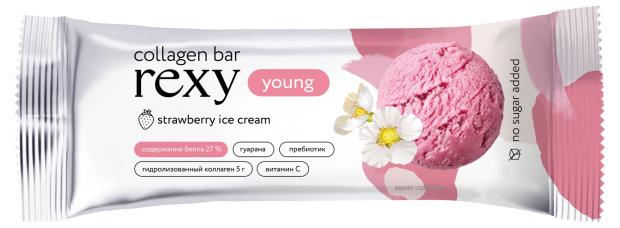 

Батончик Rexy Young с высоким содержанием белка со вкусом клубничное мороженое, 35 г