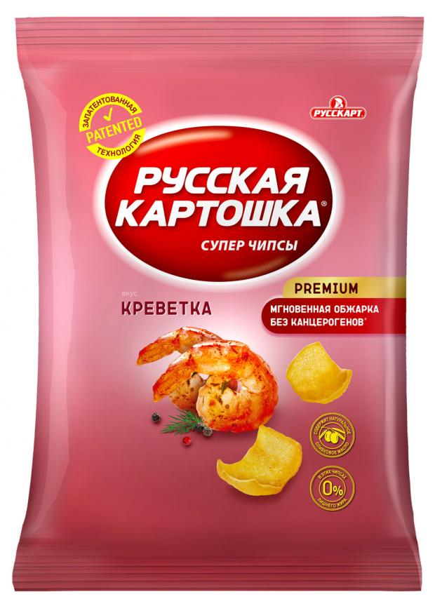 

Чипсы «Русская Картошка» со вкусом креветки, 150 г