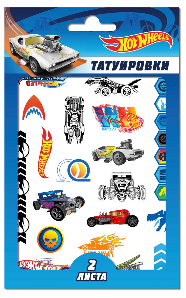 Наклейки - татуировки ND Play Hot Wheels, 2 л