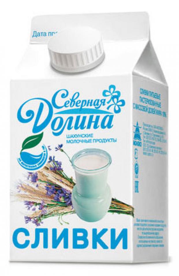 Сливки Северная Долина питьевые 10% БЗМЖ, 400 г