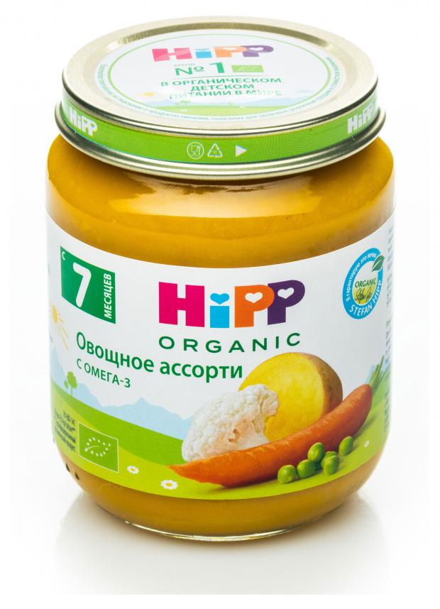 Пюре HiPP овощное ассорти с 7 мес., 125 г