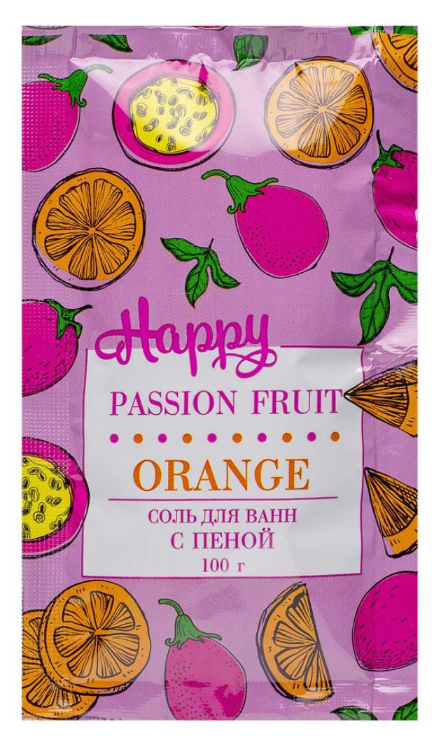 

Соль для ванн с пеной Laboratory Katrin Happy Апельсин и маракуйя, 100 г