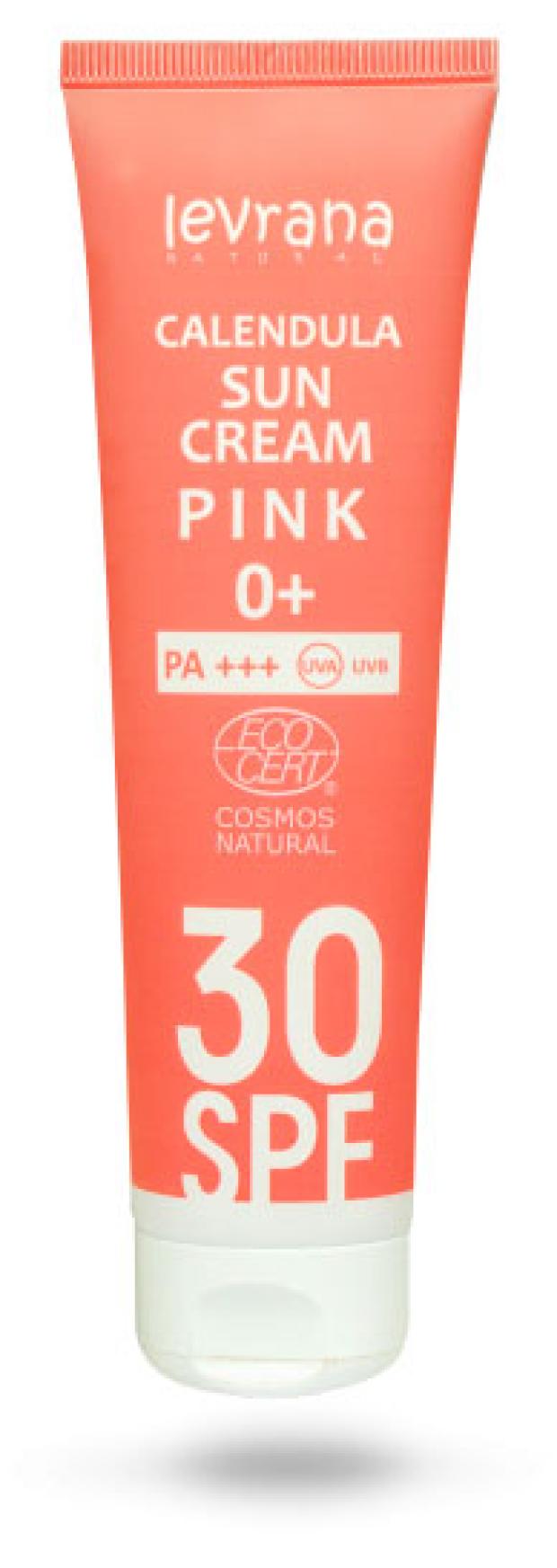 Крем солнцезащитный для лица и тела Levrana Календула 30SPF PINK 0+, 100 мл