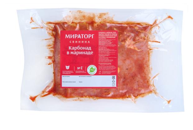 

Карбонад свиной Мираторг в маринаде охлажденный, 1 упаковка ~ 1,2 кг