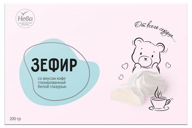 

Зефир «Лянеж» кофе в белой глазури, 200 г