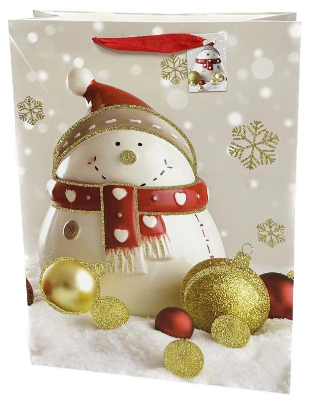 

Пакет подарочный Елочные украшения, 31х40 см