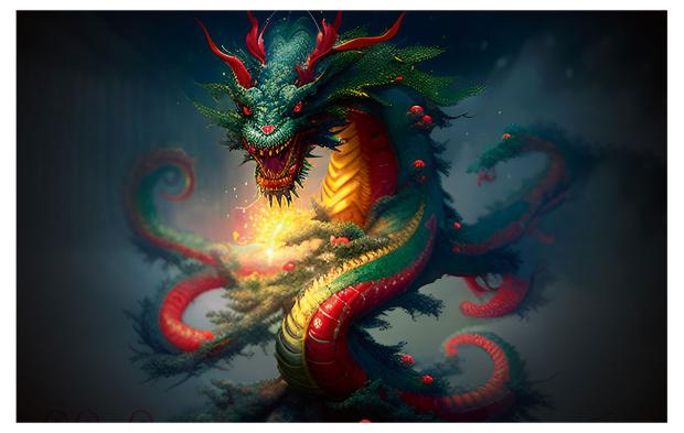 

Салфетка сервировочная Огненный Дракон, 26х41 см