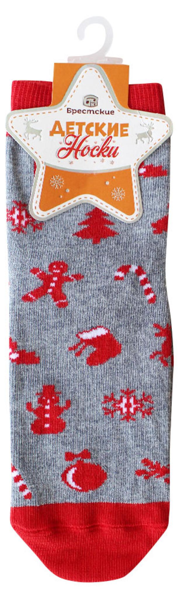 

Носки детские Брестские серый меланж 3079 424, р. 21-22