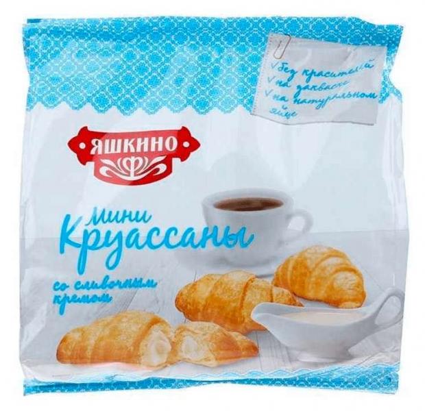 Круассаны мини Яшкино со сливочным кремом, 180 г