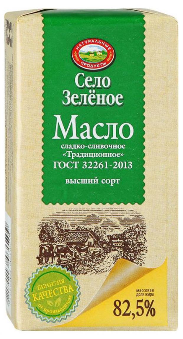 Масло сладкосливочное Село Зелёное Крестьянское 72.5%, 175г - купить по выгодной