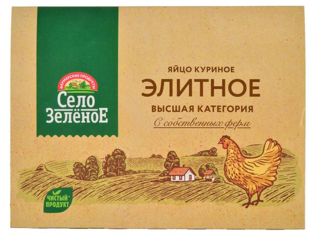 Яйца куриные Село Зеленое деревенские СВ, 6 шт