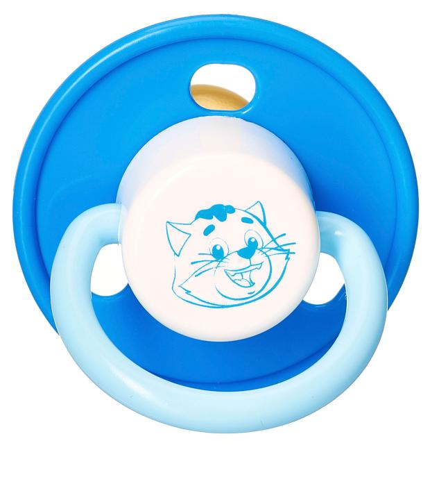 

Соска-пустышка Мама Тама латексная синяя с рождения