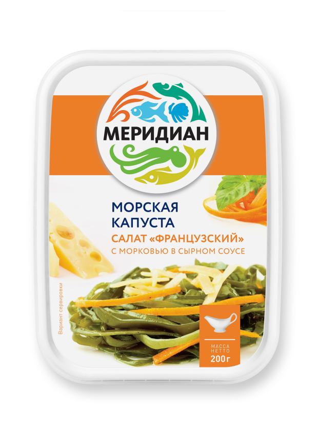 Салат морская капуста в сырном соусе Меридиан Французский, 200 г