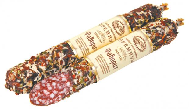 Колбаса сырокопченая Дубки Фаворит, вес