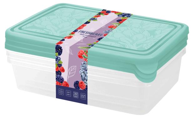 

Наборконтейнеровдля продуктовPlast Team Artichoke 1,35 л, 3 шт