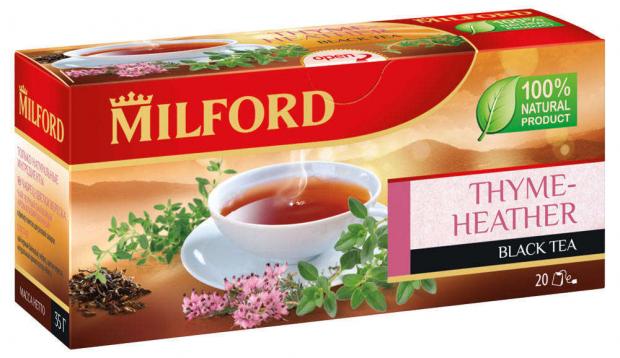

Чай черный MILFORD чабрец и цветки вереска, 20х1,75 г