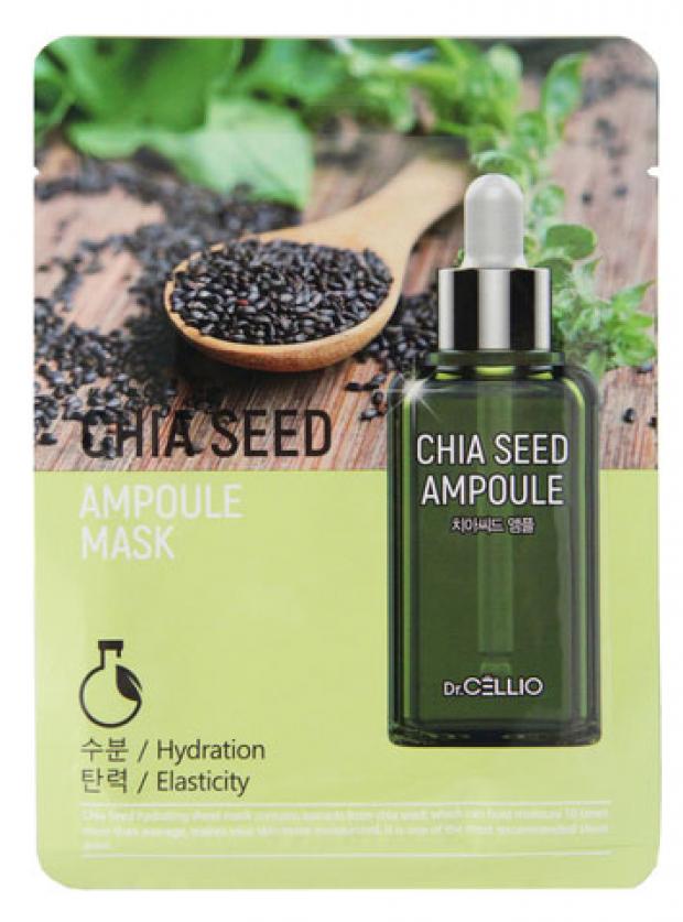 

Ампульная маска для лица Dr. Cellio Ampoule Mask с семенами Чиа, 25 мл