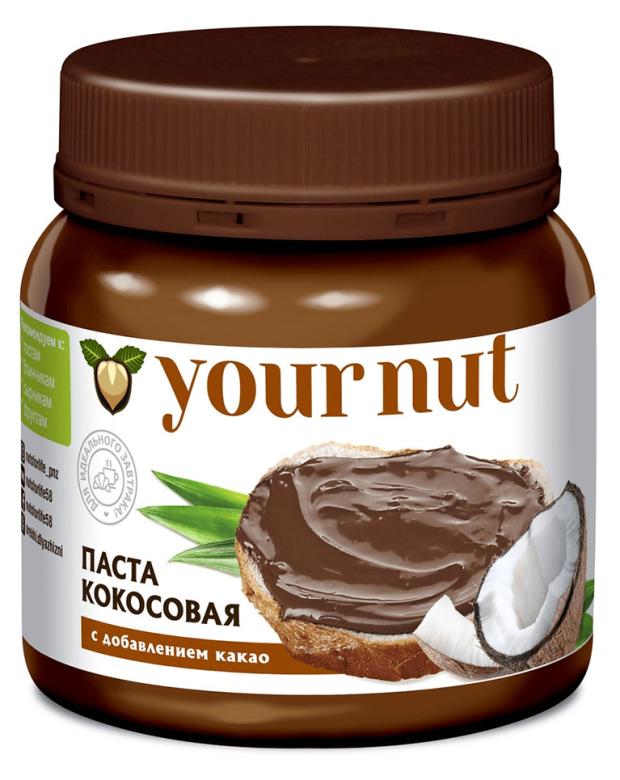 Паста кокосовая Your nut с добавлением какао, 250 г