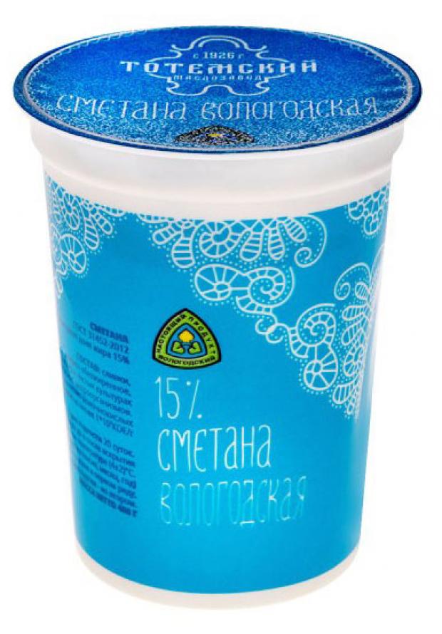 Сметана Тотемский МЗ 15%, 400 г