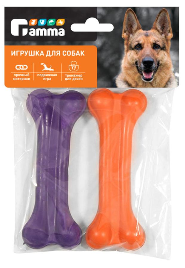 

Игрушка для собак GAMMA Кость литая 2 95мм, 2 шт