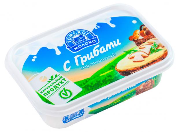 Сыр плавленый Томское Молоко с грибами 65% БЗМЖ, 180 г