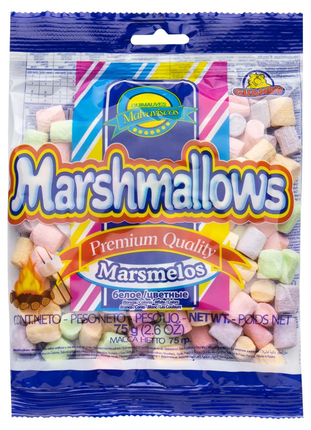 

Маршмеллоу Guandy мини цветной фруктовый, 75 г