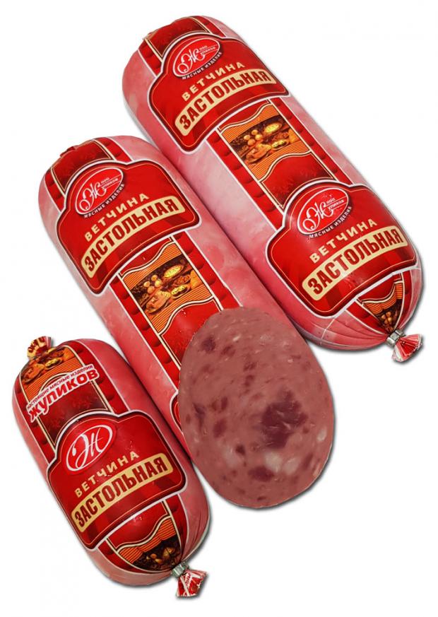 Ветчина Настоящие мясные изделия Жупиков Застольная, 1 упаковка (0,5-1 кг)