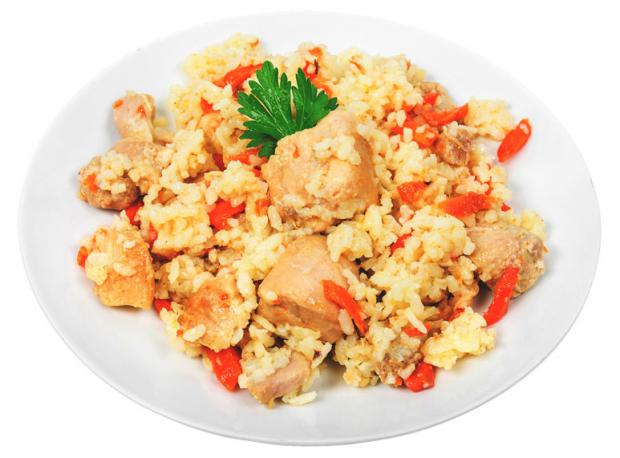 Плов АШАН с курицей, вес