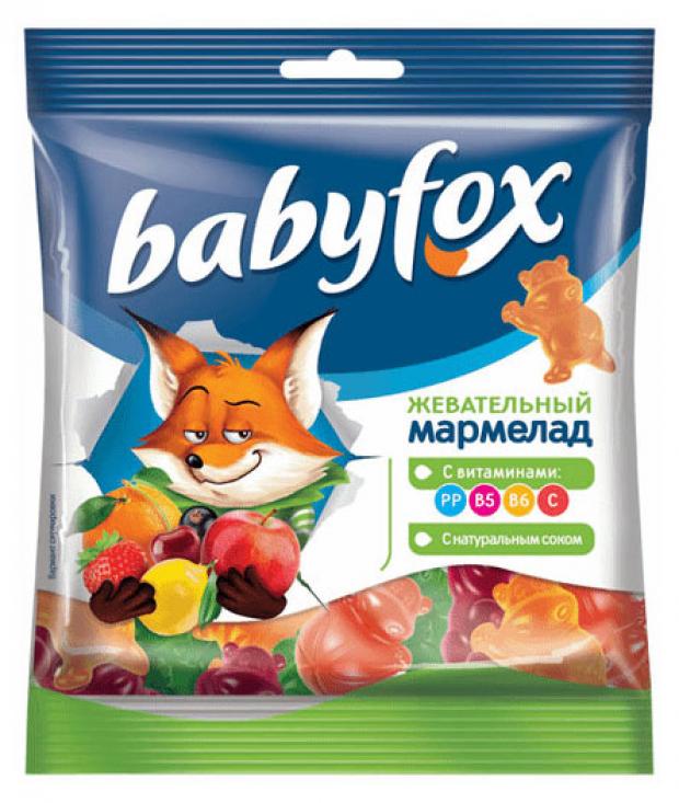 

Мармелад BabyFox Бегемоты ягодно-фруктовый, 70 г