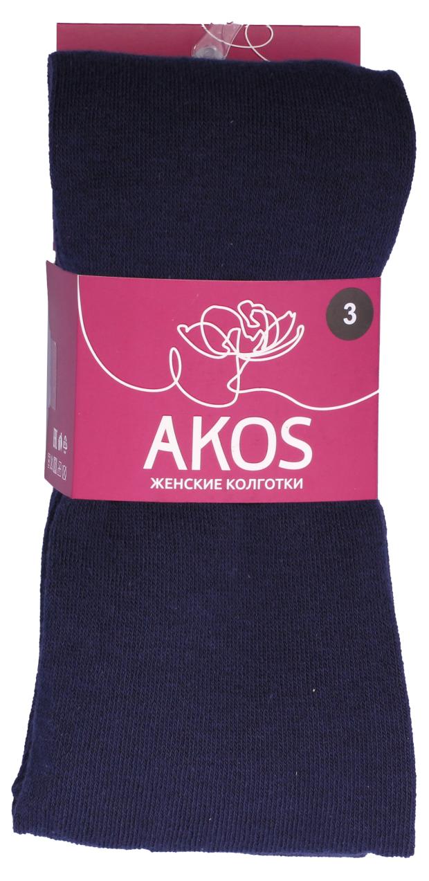 

Колготки женские AKOS гладкие ZW51N2 синий, размер 4