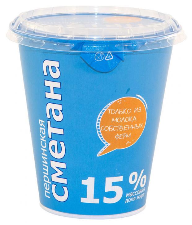 Сметана Першинское 15%, 300 г