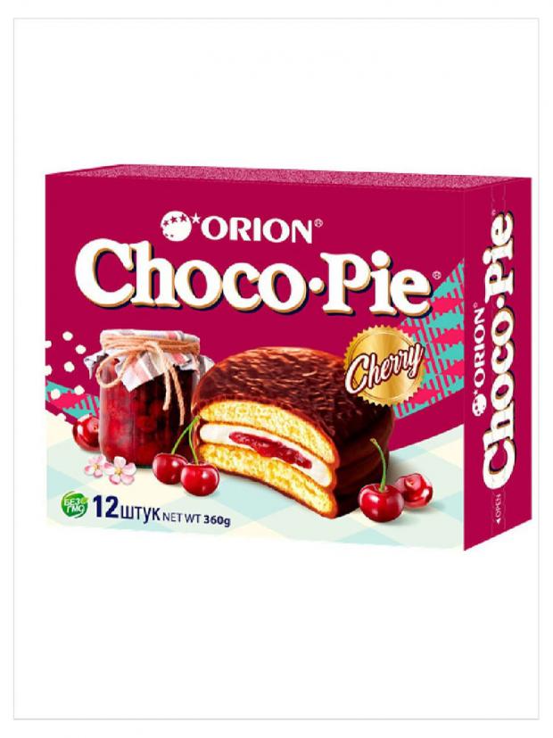 Пирожное Orion Choco Pie Вишня, 360 г