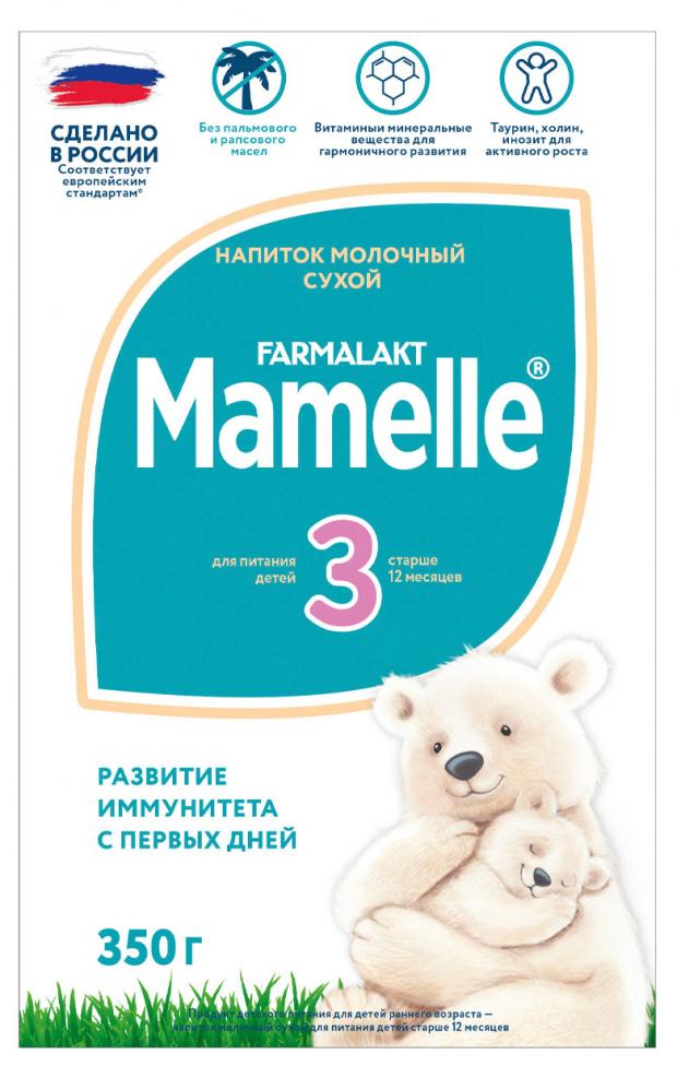 Напиток молочный сухой Mamelle 3 от 0 до 12 мес. БЗМЖ, 350г