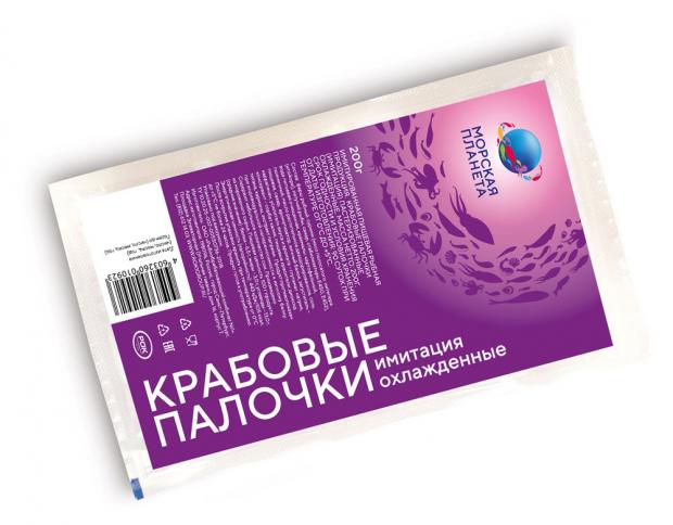 

Крабовые палочки охлажденные «Морская планета», 200г