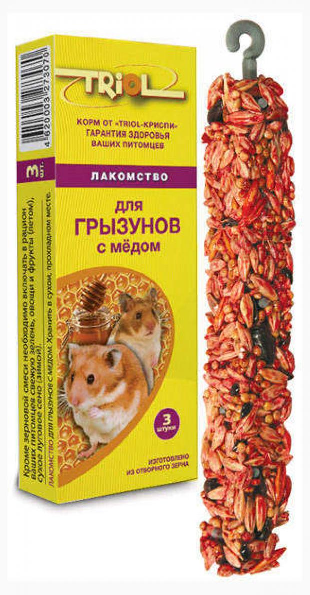 

Лакомство для грызунов Triol с медом 3 шт, 80 г