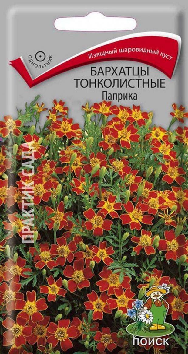 

Семена Бархатцы Поиск Тонкая паприка, 0,1 г