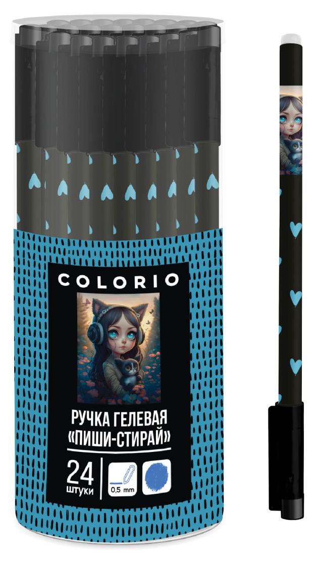 

Ручка гелевая пиши-стирай Colorio Девочка синяя, 1 шт