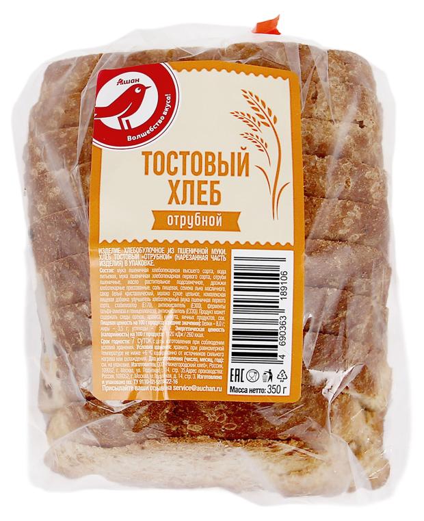 Хлеб АШАН Красная птица тостовый, 350 г