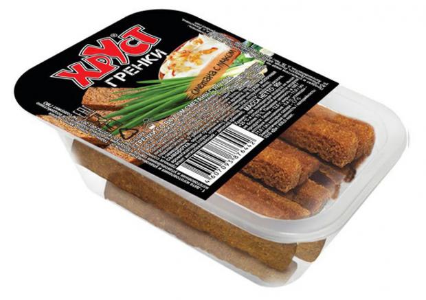 Гренки ржаные Хруст со вкусом сметаны и лука, 90 г
