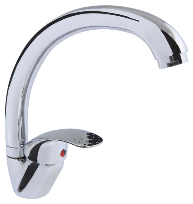 Смеситель для кухни Wasser Welt Komfor однорычажный с высоким изливом