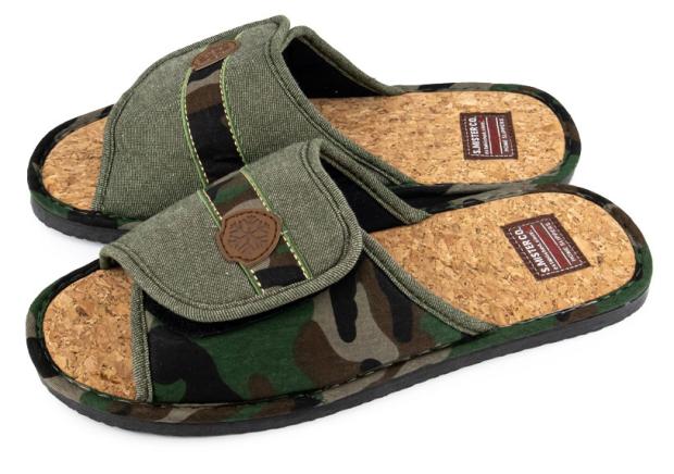 

Тапочки мужские Smile of Mister открытые серые хаки, р 44/45