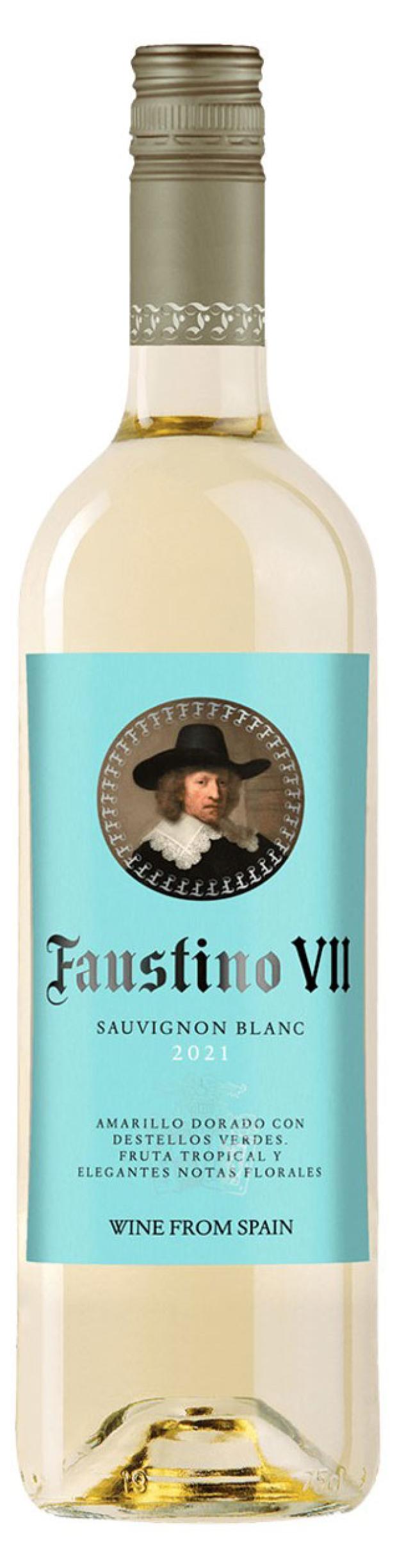 вино skywalker marlborough sauvignon blanc белое сухое новая зеландия 0 75 л Вино Faustino VII Sauvignon Blanc белое сухое Испания, 0,75 л